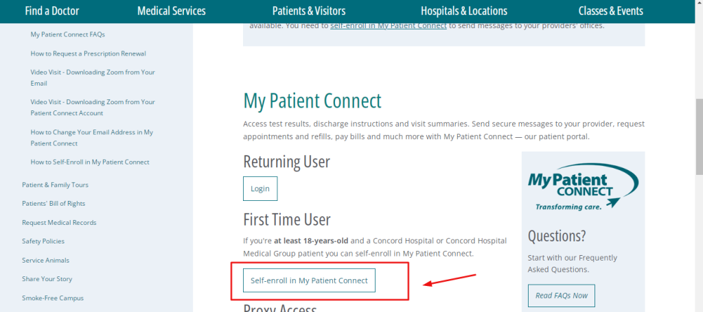 Concord Hospital Patient Portal Login